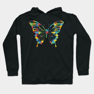 Butterfly Autism Awareness Amazing Puzzle Gift Hoodie